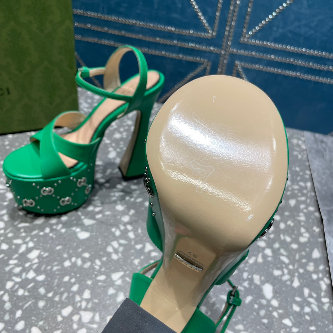 Gucci Interlocking G  Studs Sandal