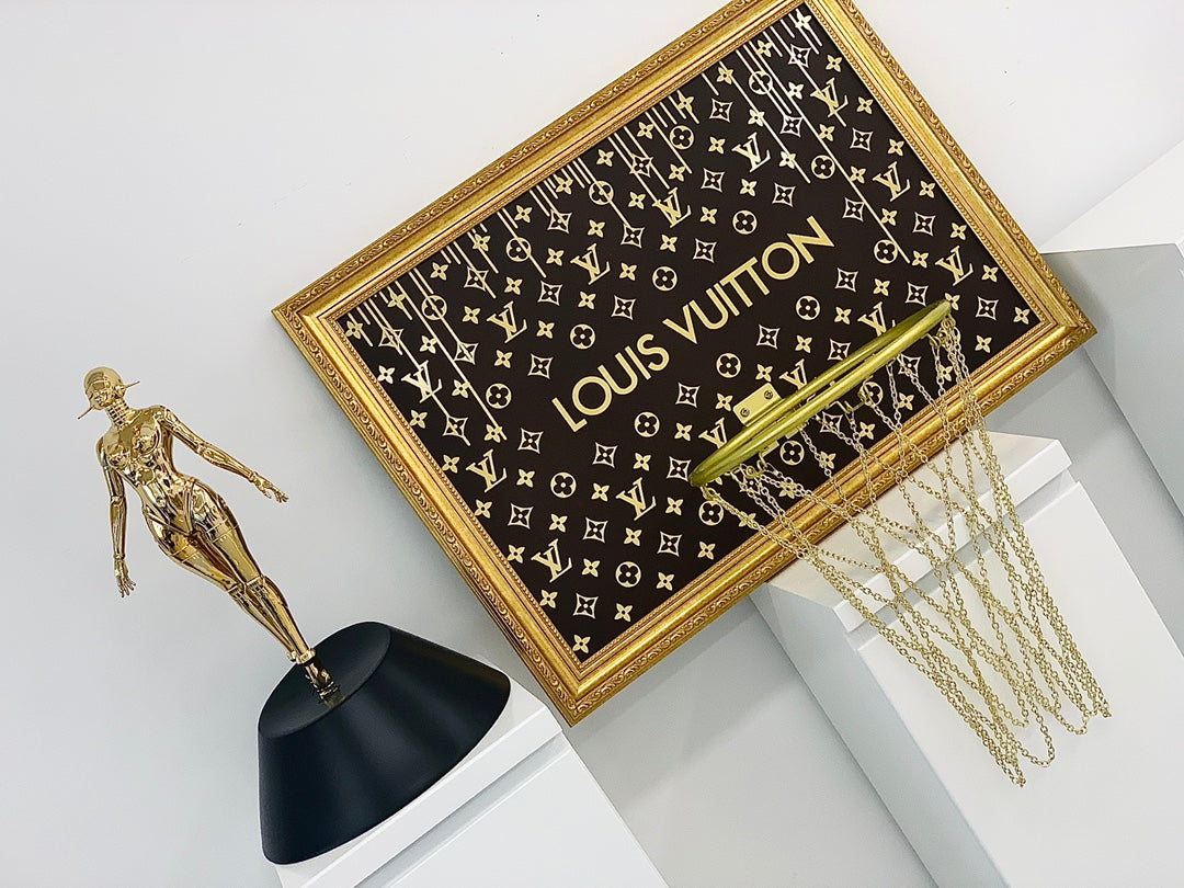 Louis Vuitton Custom Basketball Hoop Home Decor