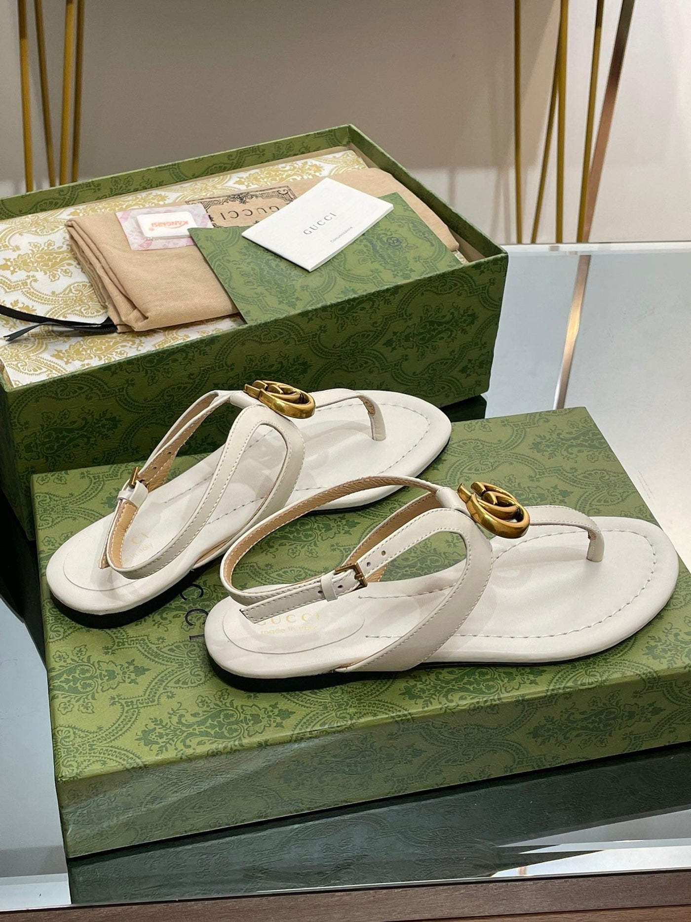 Gucci  Double G Thong Sandal