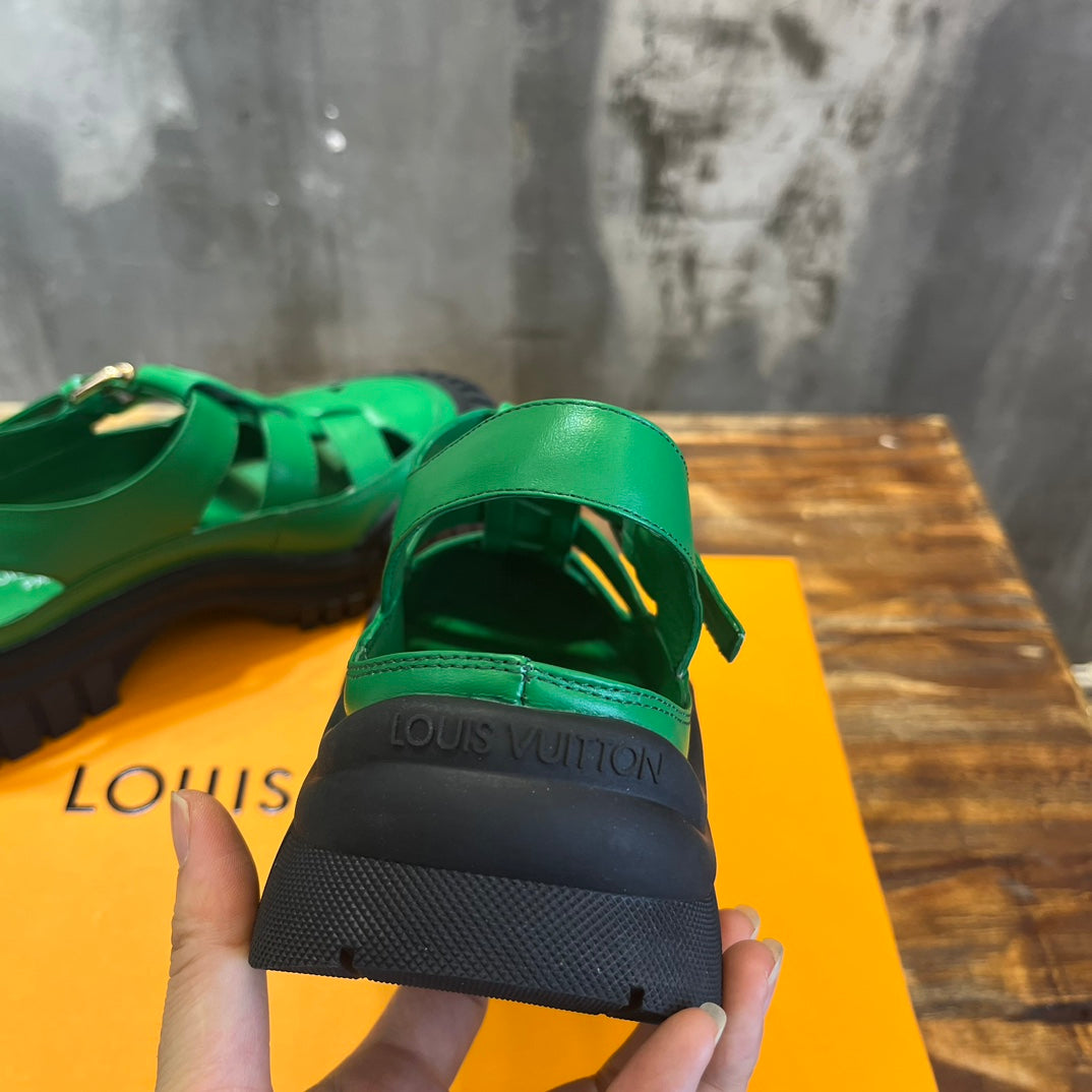 Louis Vuitton Ruby Flat Mary Jane Sandals