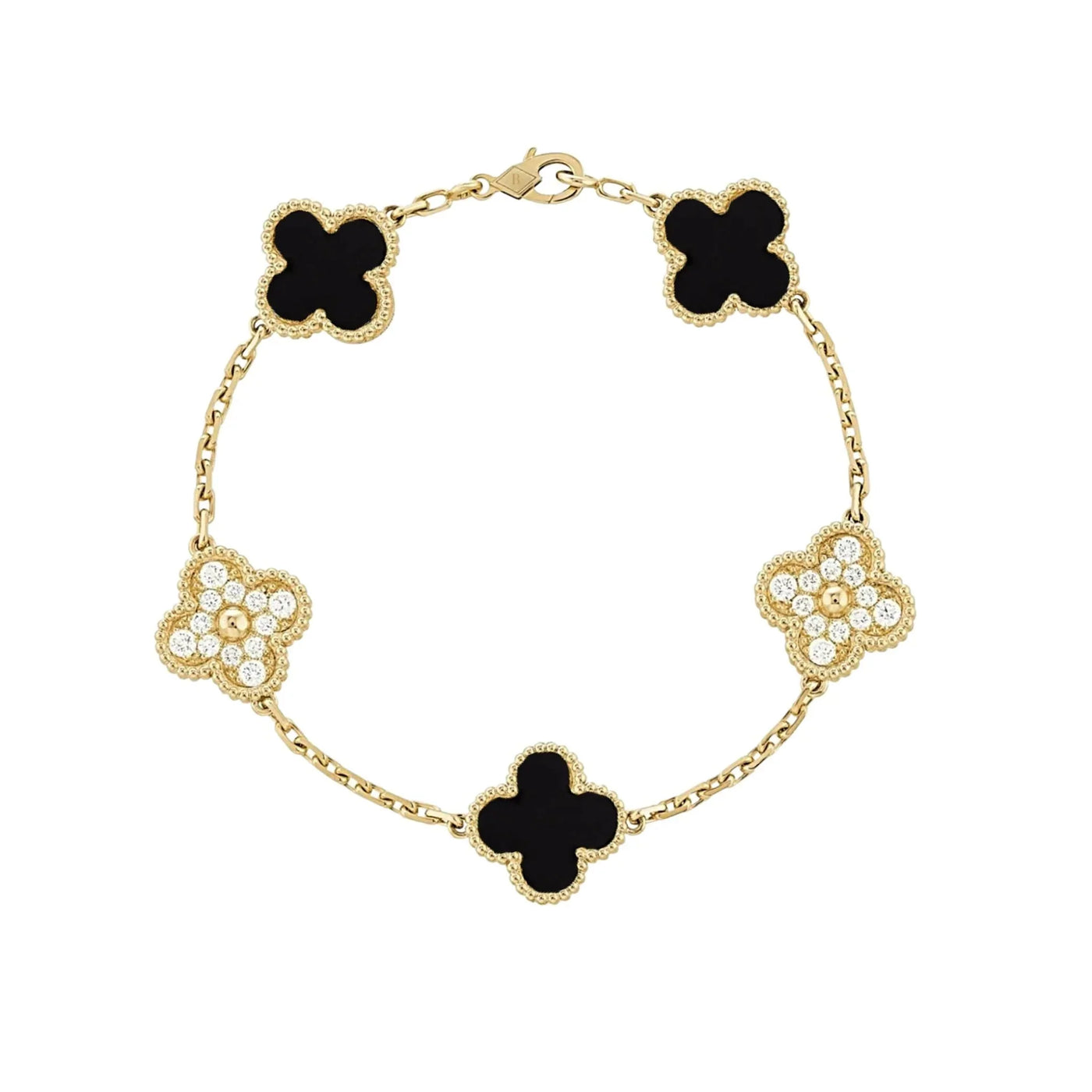 KYLA CLOVER BRACELET - BLACK
